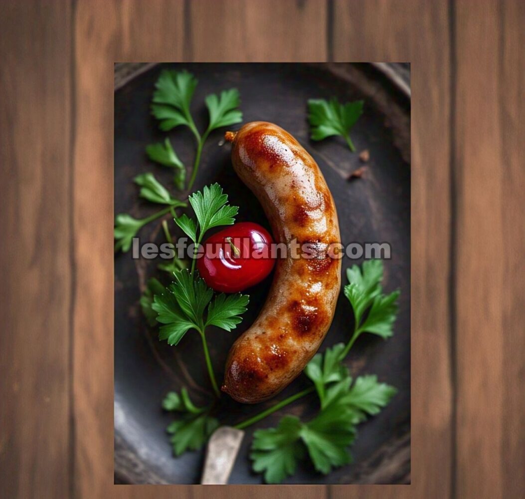 Saus persik dengan daun ketumbar