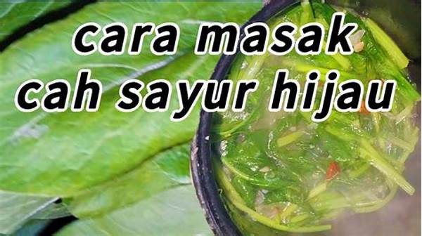 Trik Menumis Sayur Hijau